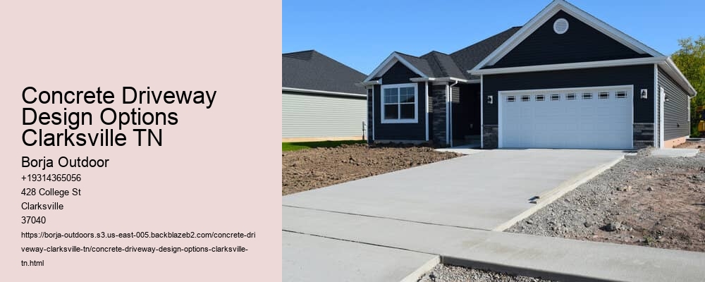 Concrete Driveway Design Options Clarksville TN
